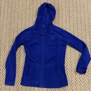 Royal blue North Face fleece zip up